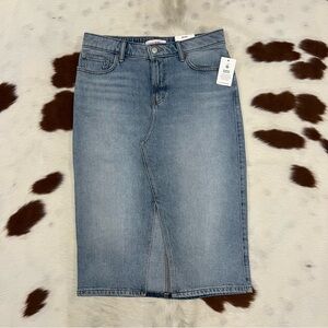NWT Lucky Brand • Denim Midi Skirt